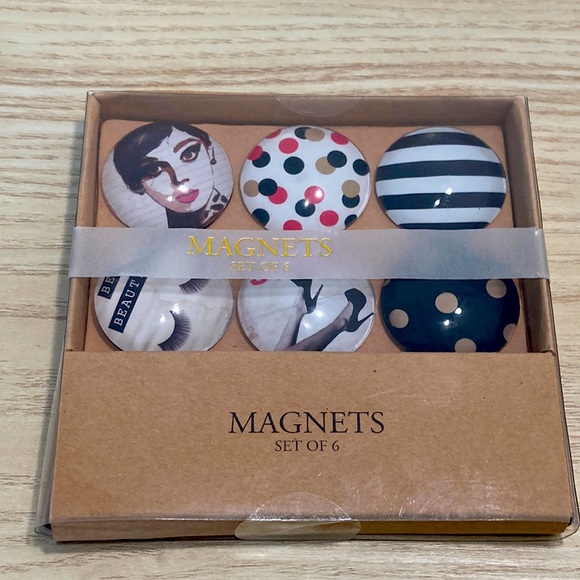 Papyrus glass dome 6 magnets fashion be beautiful New - Picture 1 of 15